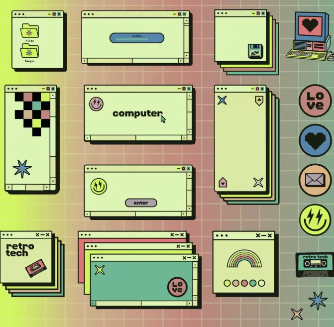 Printable digital sticker examples created with Nano Banana Pro